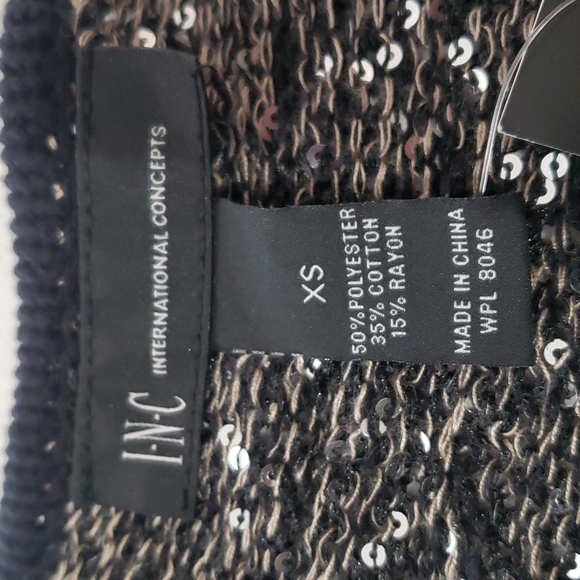 INC International Concepts womens XS multicolor sweater with some dazzle - Picture 2 of 8
